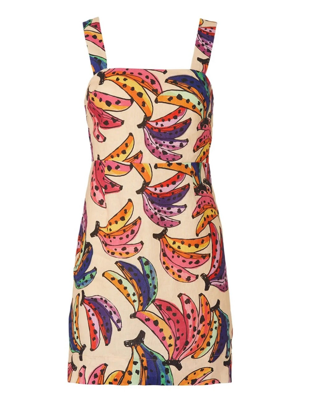 FARM Rio Multicolor Banana-Print Mini Dress - Picture 4 of 4